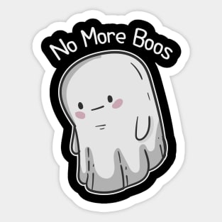 no more boos Sticker